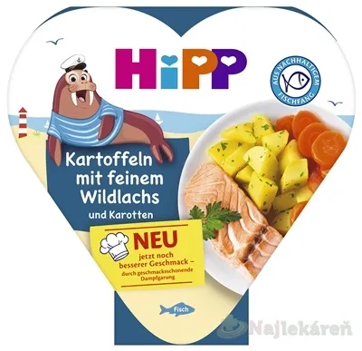 HiPP BIO Zemiaky so zeleninou a jemným lososom 250g