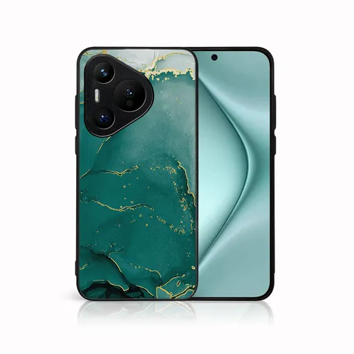 MY ART Ochranný kryt pre Huawei Pura 70 Pro GREEN MARBLE (145)