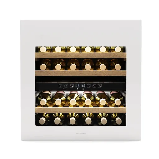 Klarstein Rhone 36 Duo chladnička na víno, 36 fliaš, LED ovládanie, push-to-open, tichá