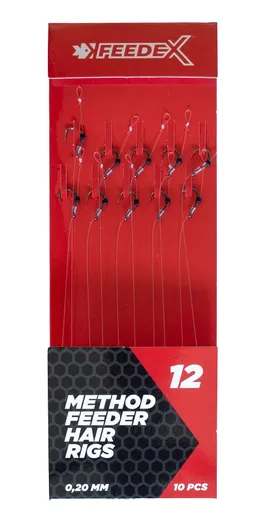 Feeder expert náväzce s vlasovým prívesom 10 ks - veľkosť háčika 10