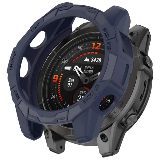 TPU HALF COVER Kryt pre Garmin Fenix 7 Pro 47mm modrý