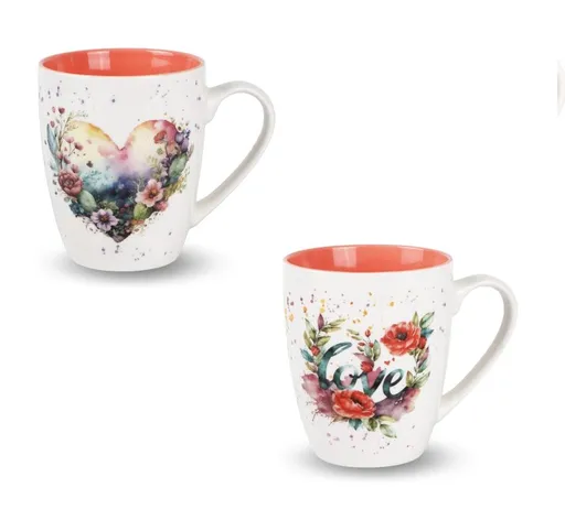 VERONI - Hrnček 360ml Coral rôzne motívy