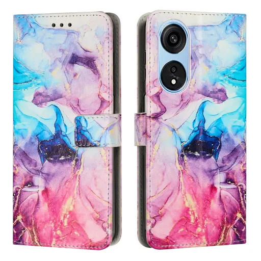 ART MARBLE Peňaženkový kryt Oppo A98 5G PINK PURPLE