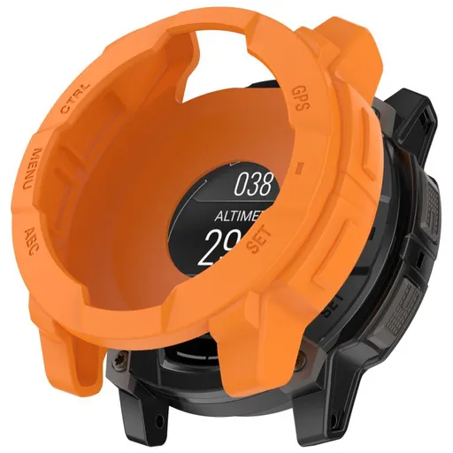 TPU HALF COVER Kryt pre Garmin Instinct 3 AMOLED 50mm oranžový