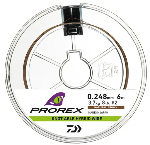 Daiwa lanko prorex hybrid knotable wire brown 6 m - 0,275 mm 4,4 kg