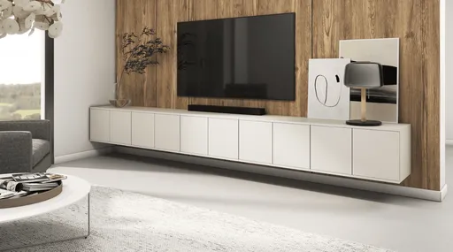 ArtPK Závesný TV stolík BIANCO | 350 cm