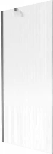 MEXEN/S - Next vaňová zástena FIX 80 x 150, prúžky, grafit metal 895-080-000-00-09-95