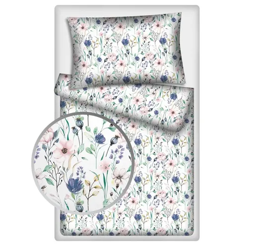 Polášek Bavlnené obliečky ROZKVITNUTÁ LÚKA - 140 x 200 cm / 70 x 90 cm