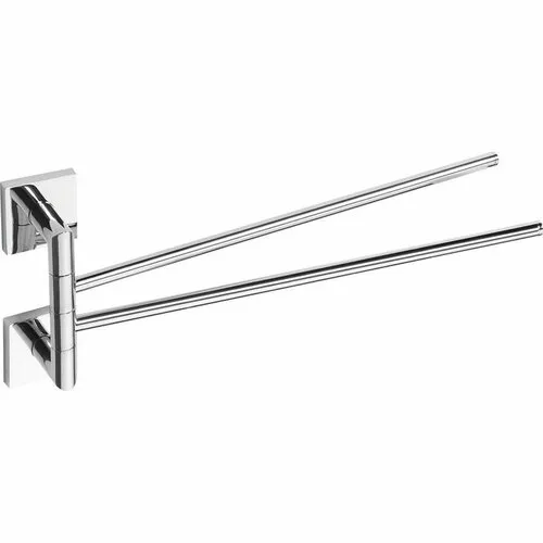 SAPHO XQ405 X-Square dvojitý držiak uterákov otočný 42 cm, chróm