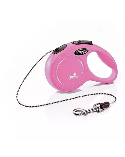 Vodítko Flexi Classic NEW XS lanko 3 m ružové (do 8 kg)