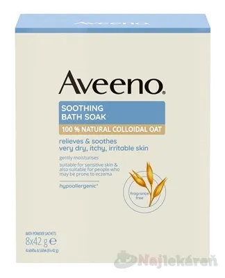 Aveeno Soothing Bath Soak púder do kúpeľa 8x42 g