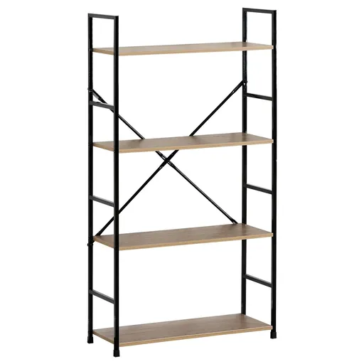 Regál GD-224 OAK Stor, 4 police, 58,5 x 23,5 x 112,5 cm, 4 poschodia