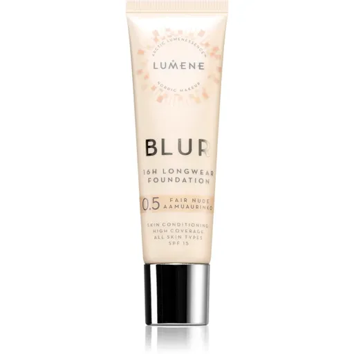 Lumene Blur 16h Longwear dlhotrvajúci make-up SPF 15 odtieň 0,5 Fair Nude (Neutral) 30 ml