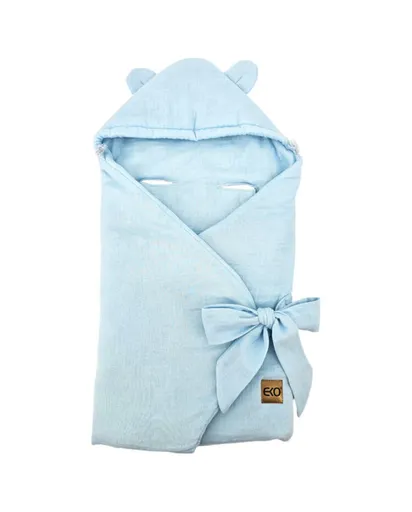 EKO Vak na spanie do autosedačky mušelínový Blue 110x100 cm