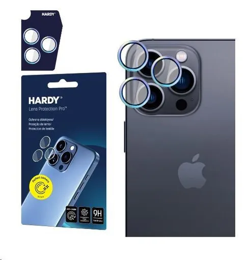 3mk HARDY Lens Protection Pro pre iPhone 15 Pro Max, Rainbow