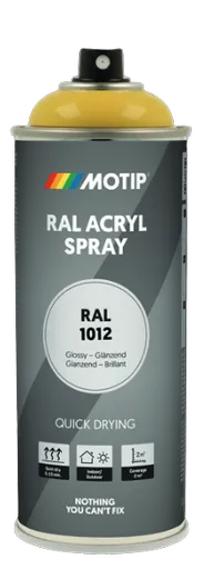 MOTIP INDUSTRIAL - Akrylová farba v spreji 400 ml ral 7011 - oceľová sivá