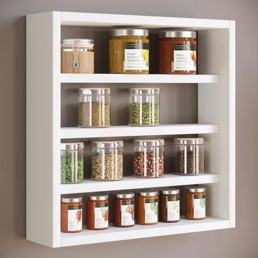 VCM Kuchyňská police Esaldi S, bílá