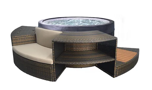 DEOKORK Mobilná vírivka VITA vrátane nábytku (800 l)