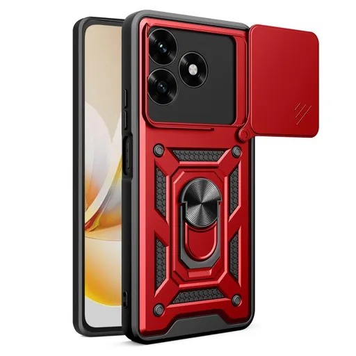 RING CAMERA Kryt s držiakom pre Honor X5c Plus červený