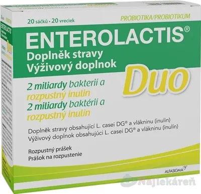 ENTEROLACTIS Duo prášok vo vreckách 20x5 g