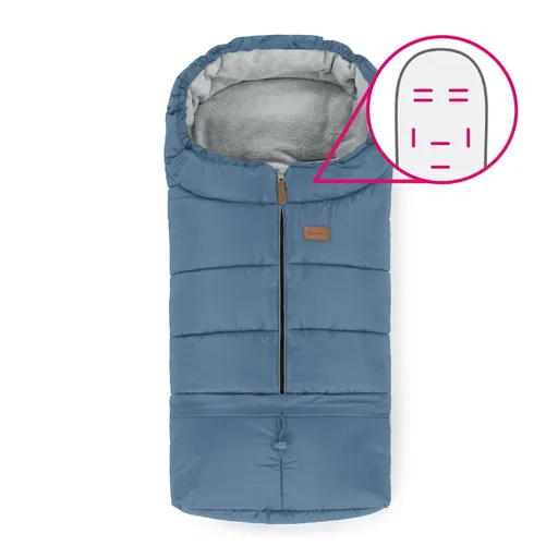 PETITE&MARS Fusak nastaviteľný 3v1 Jibot Horizontal Ocean Blue