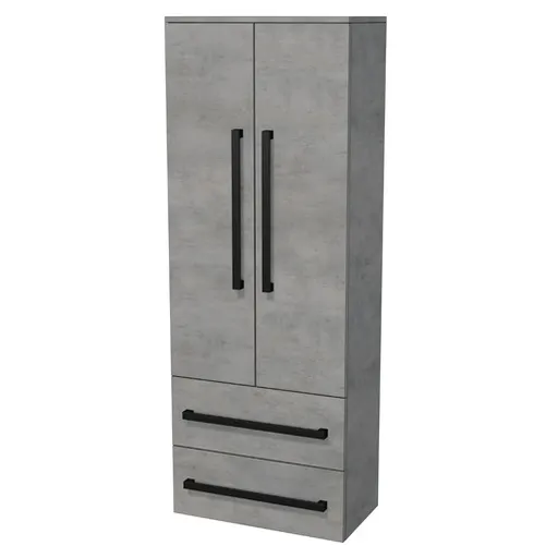 Kúpeľňová skrinka vysoká SAT Cube Way 60x163x33 cm betón CUBE3CHV60BE