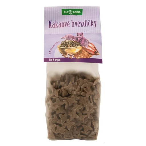 BIO NEBIO Kakaové hviezdičky s Rapadurou BIO 150 g