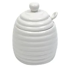 Maxwell & Williams Nádobka na med s lyžičkou WHITE BASIC (AA6233)