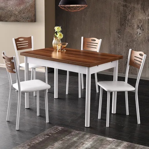 Jedálenský stôl Polo Walnut White