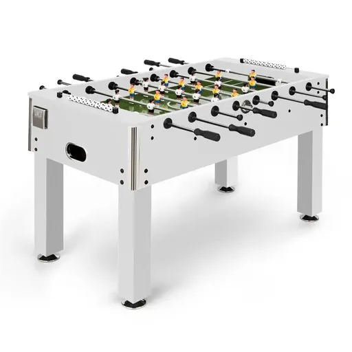 KLARFIT Maracanã, stolný futbal, turnajové rozmery, loptičky z prírodného korku, držiak na nápoje, biela farba