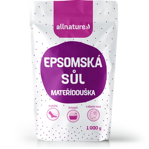 ALLNATURE Epsomská soľ Materina dúška 1000 g