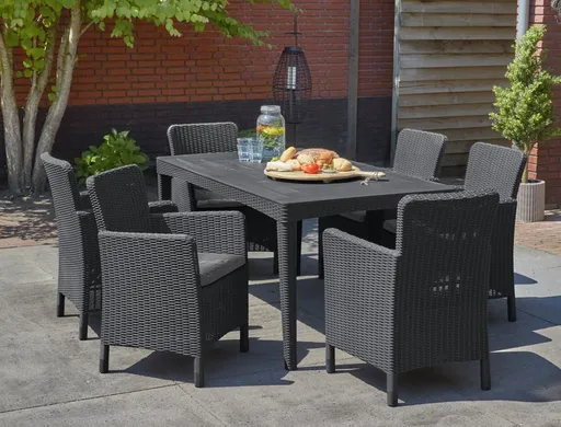 Elvisia Záhradný set ELLIE 6 + 1 | grafit