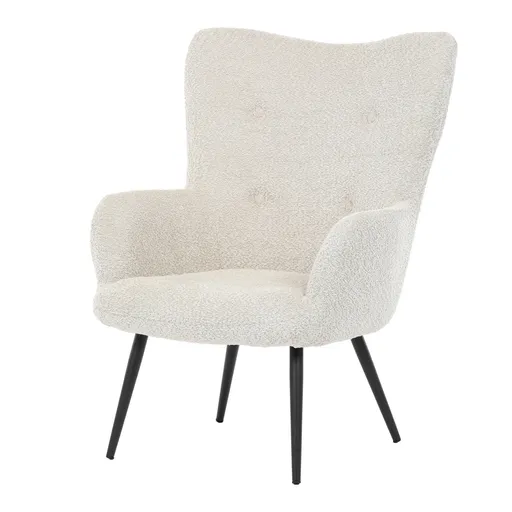 Kreslo ušiak CRM2, krémová