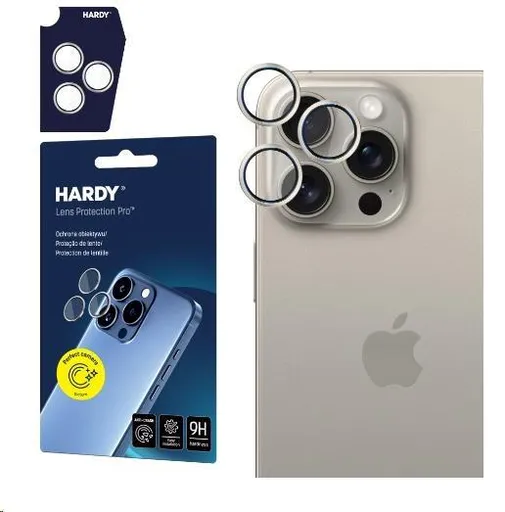3mk HARDY Lens Protection Pro pre iPhone 15 Pre Max Natural