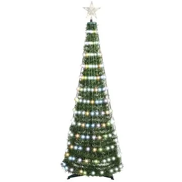 EMOS LED vianočný stromček so svetelnou reťazou a hviezdou, 1,5 m, vnútorný, ovládač, časovač, RGB (D5AA02)