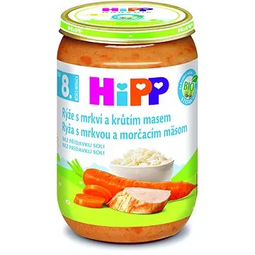 HiPP BIORyža s mrkvou a morčacím mäsom od uk. 7. mesiacov, 220 g (4062300316133)