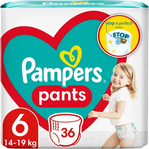 Pampers Pants Size 6 jednorazové plienkové nohavičky 13-19 kg 36 ks