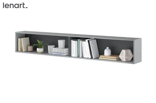 Dig-net nábytok Polica Lenart BED CONCEPT BC-30 | sivá / grafit