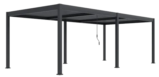 ArtRoja Bioklimatická hliníková pergola INTRO DUO voľne stojaca | antracit 7,2 x 3,6m