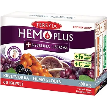 HEMOPLUS+Kys. listová 50 + 10 kapsúl (3109205)