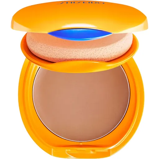 Shiseido Expert Sun Protector Tanning Compact Foundation SPF10 vodeodolný kompaktný make-up plniteľný odtieň Bronze 12 g