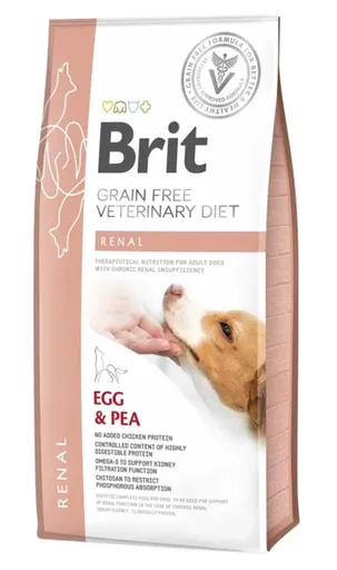 Brit Veterinary Diets GF dog Renal granule pre psy 12 kg