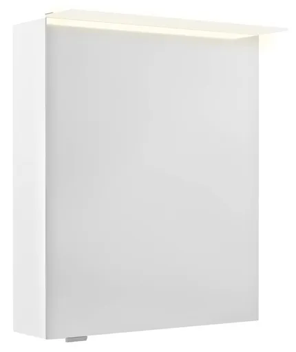 SAPHO - LINEX galérka s LED osvetlením, 60x70x15cm, ľavá/pravá. biela LX060-0030