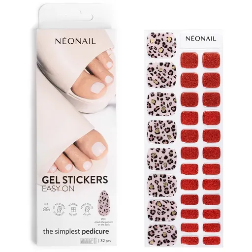 NEONAIL Easy On Gel Stickers nálepky na nechty s použitím UV/LED lampy odtieň P01 32 ks