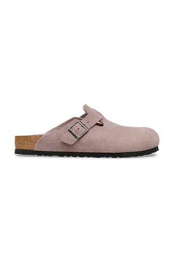 Semišové šľapky Birkenstock Boston