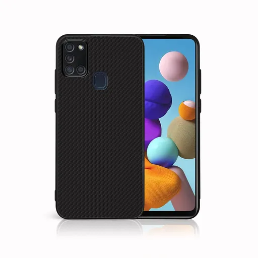 MY ART Ochranný obal pre Samsung Galaxy A21s CARBON (231)