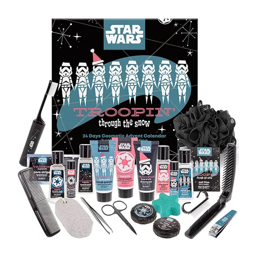 MAD BEAUTY Star wars adventný kalendár v rozkladacej krabičke, poškodený obal