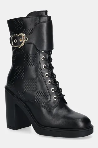 Kožené členkové topánky Love Moschino