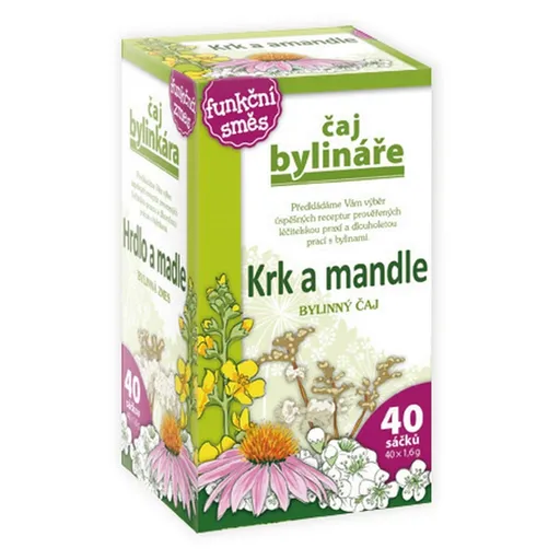 BYLINÁŘ Bylinný čaj krk a mandle 40 sáčkov