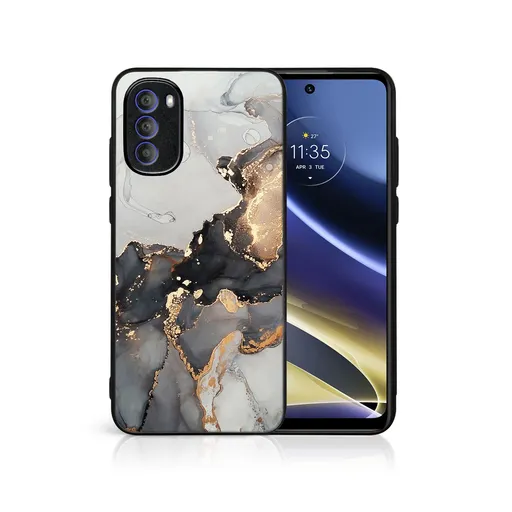 MY ART Ochranný kryt pre Motorola Moto G31 / G41 GREY MARBLE (140)